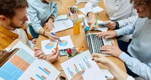 Group Of People Having A Business Meeting