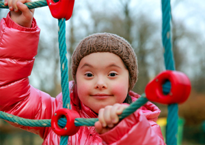 Image Of A Girl On The Playground