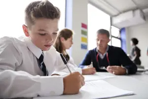 Pupils in small group learning