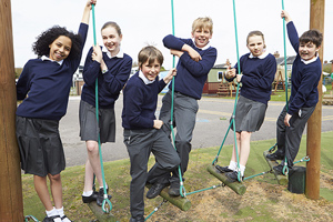School Children Playing In Playground 1