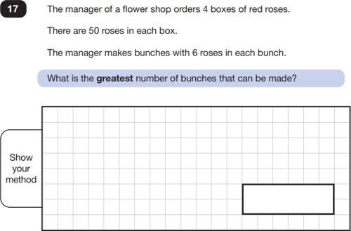 A screenshot of a math test
Description automatically generated